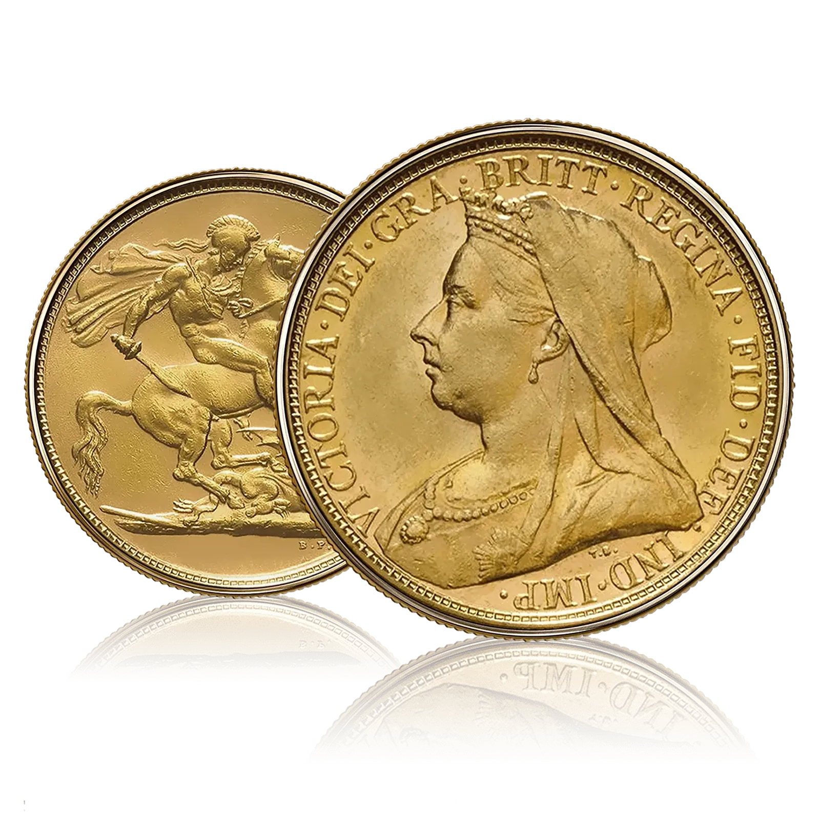 Half Gold Sovereign Queen Victoria, Veil Head (1893-1901) 4